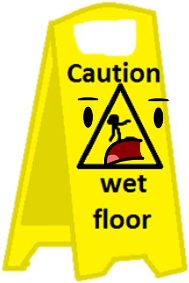 Wet Floor Sign - Portable Network Graphics (506x650), Png Download
