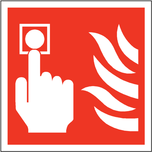 Fire Hazard Sign Png Download - Health And Safety Fire Alarm (600x600), Png Download