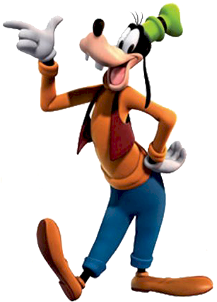 Clubhouse Clipart Goofy - Disney Donald, Daisy And Goofy Wall Decal (324x446), Png Download