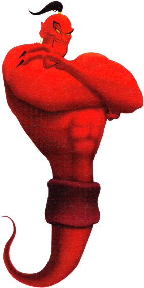 Jafar Cgi - Kingdom Hearts Jafar Genie (300x575), Png Download