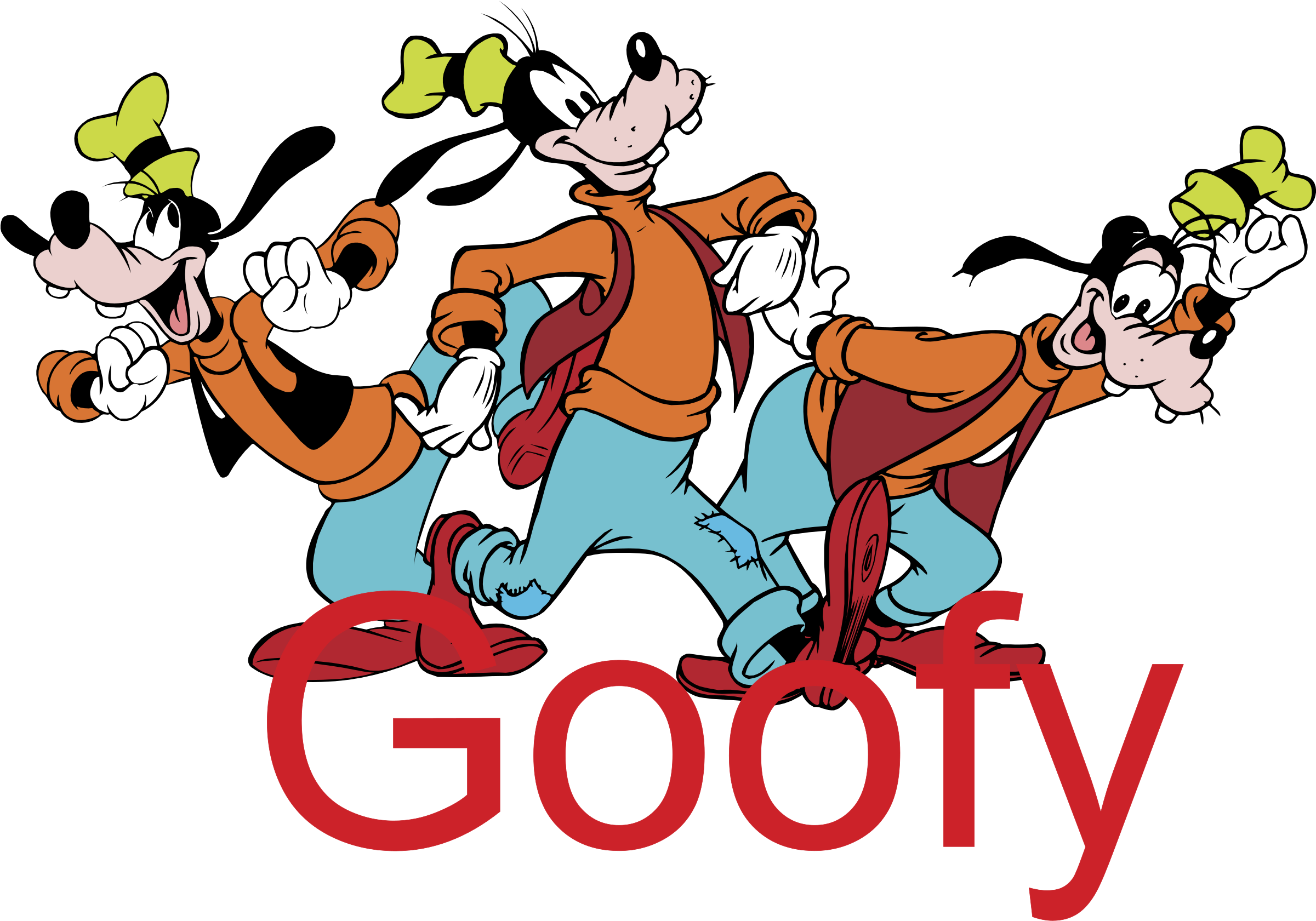 Goofy Logo Png Transparent - Goofy Leather Band Japan Quartz Watch Unisex (2400x1753), Png Download