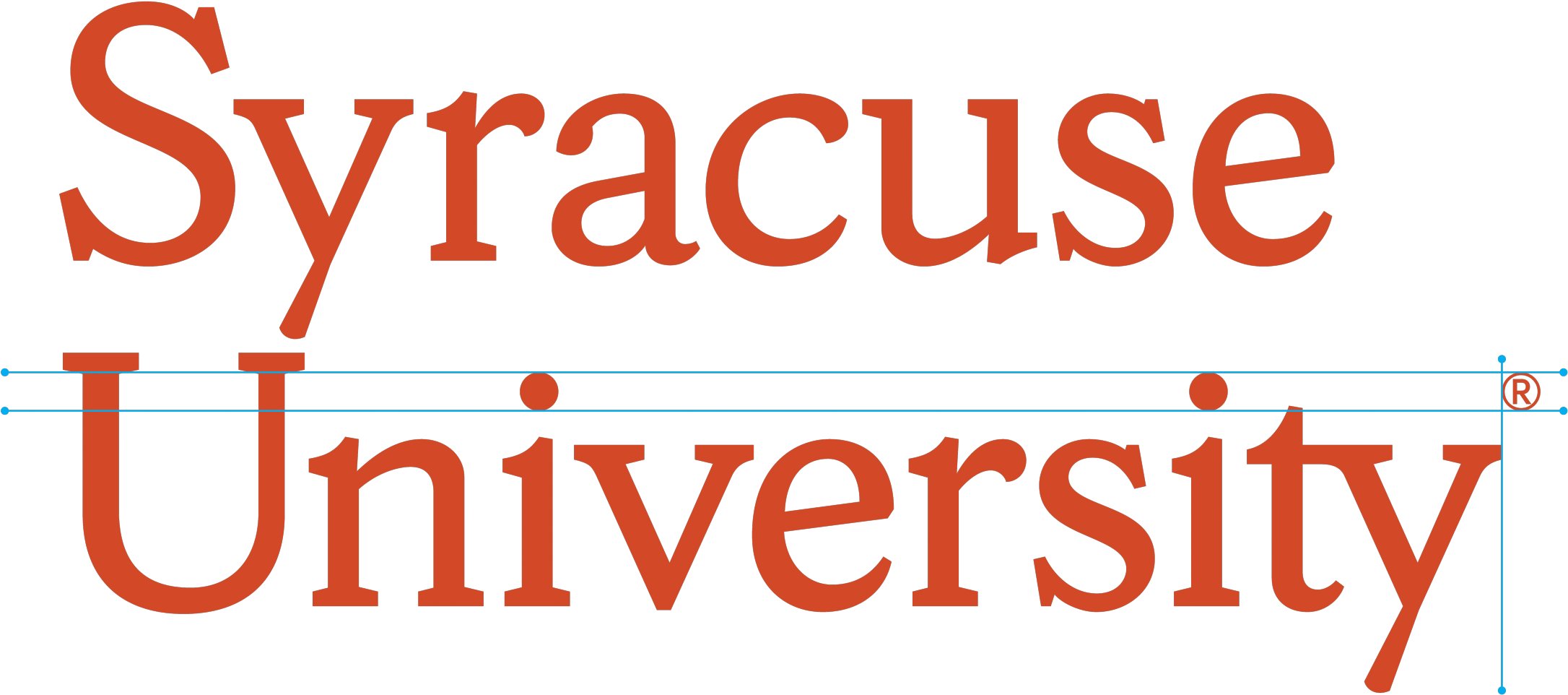 Secondary Syracuse Wordmark Trademark Symbol Is Placed - Vpa Syracuse (2200x1014), Png Download