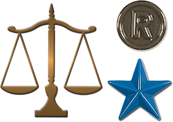 Scales Of Justice, Prismatic Star, Registered Mark - Scales Of Justice (687x514), Png Download