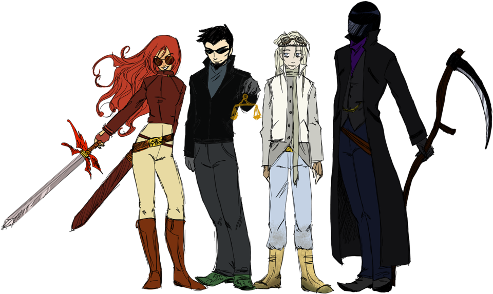 Clipart Transparent Stock The Four Horsemen Of - Four Bikers Of The Apocalypse (1024x675), Png Download