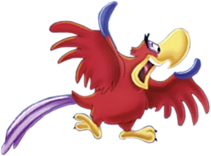 The Adventures Of Aladdin - Aladdin Iago Png (720x525), Png Download