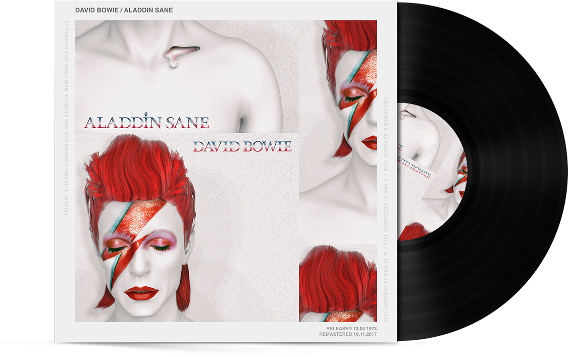 David Bowie, Aladdin Sane - Illustration (1000x628), Png Download