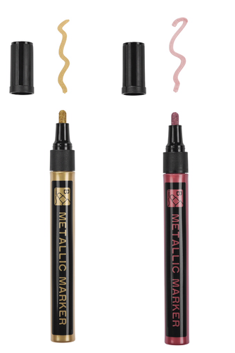 Paint Markers, Red/gold, Felt Tip Wide - United Office 2 Lackmarker - Bürobedarf (500x500), Png Download