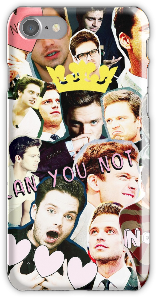 Sebastian Stan Collage Iphone 7 Snap Case - Sebastian Stan Tumblr Collage (750x1000), Png Download