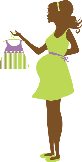 Grávida E Bebê - Baby Jungle Animal Clipart (286x565), Png Download