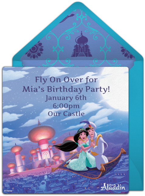 Aladdin Online Invitation - Disney Aladdin Cinestory Comic (650x650), Png Download