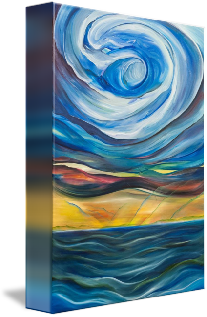 Soul Shine/royal Water - Modern Art (424x650), Png Download