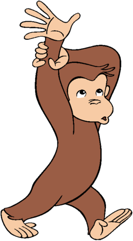 Pin By James Speaks On Curious George - Curious George Gif Png (266x479), Png Download