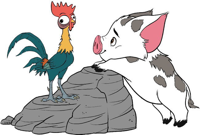Heihei Pua, Heihei - Moana Clipart Heihei (650x440), Png Download