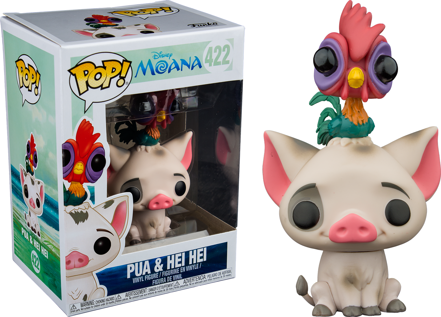 Pua With Hei Hei Pop Vinyl Figure (1500x1080), Png Download