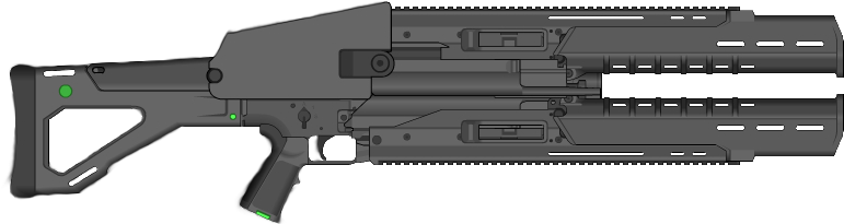 Particle Rifle - M100 Gun (780x222), Png Download