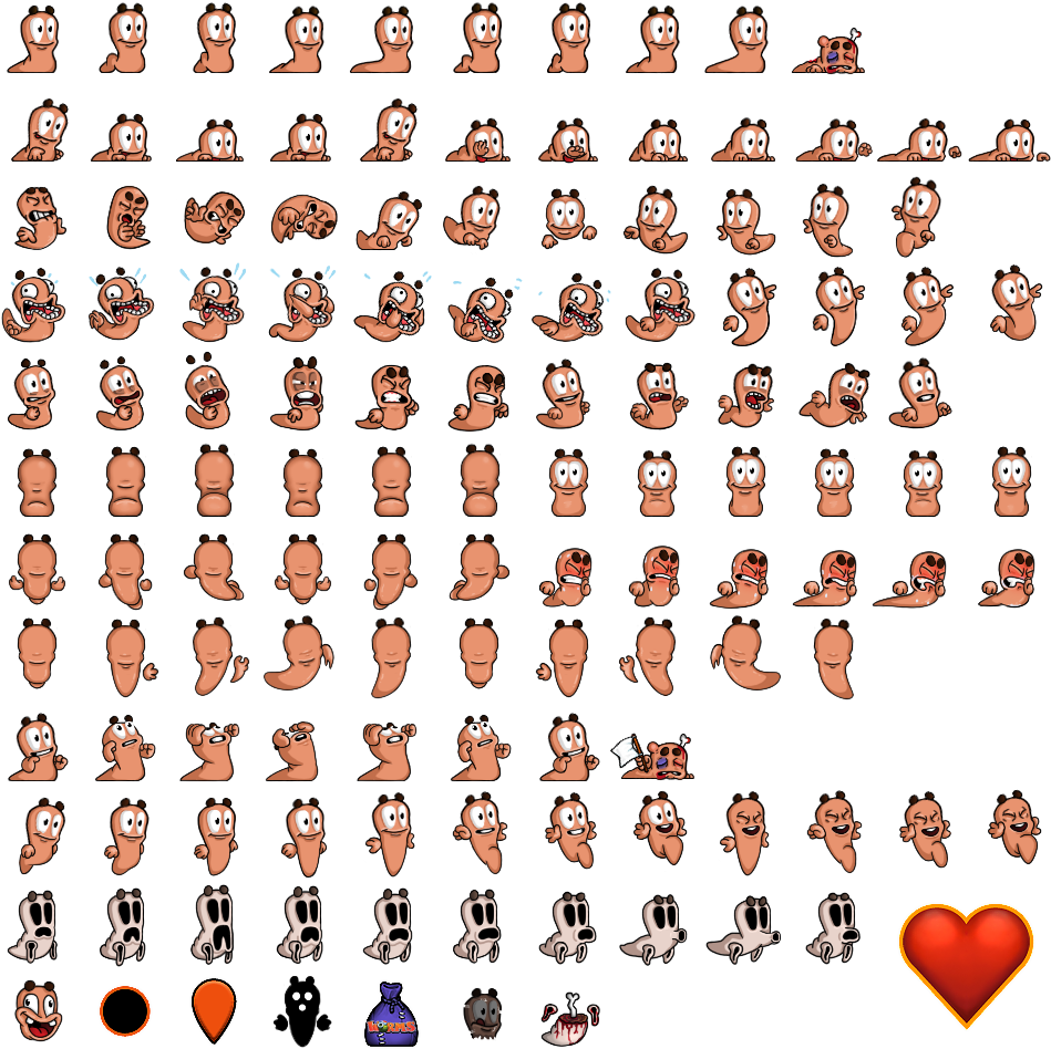 Worms Boggy B Custom Skin - Spelunky Skins (1024x1024), Png Download