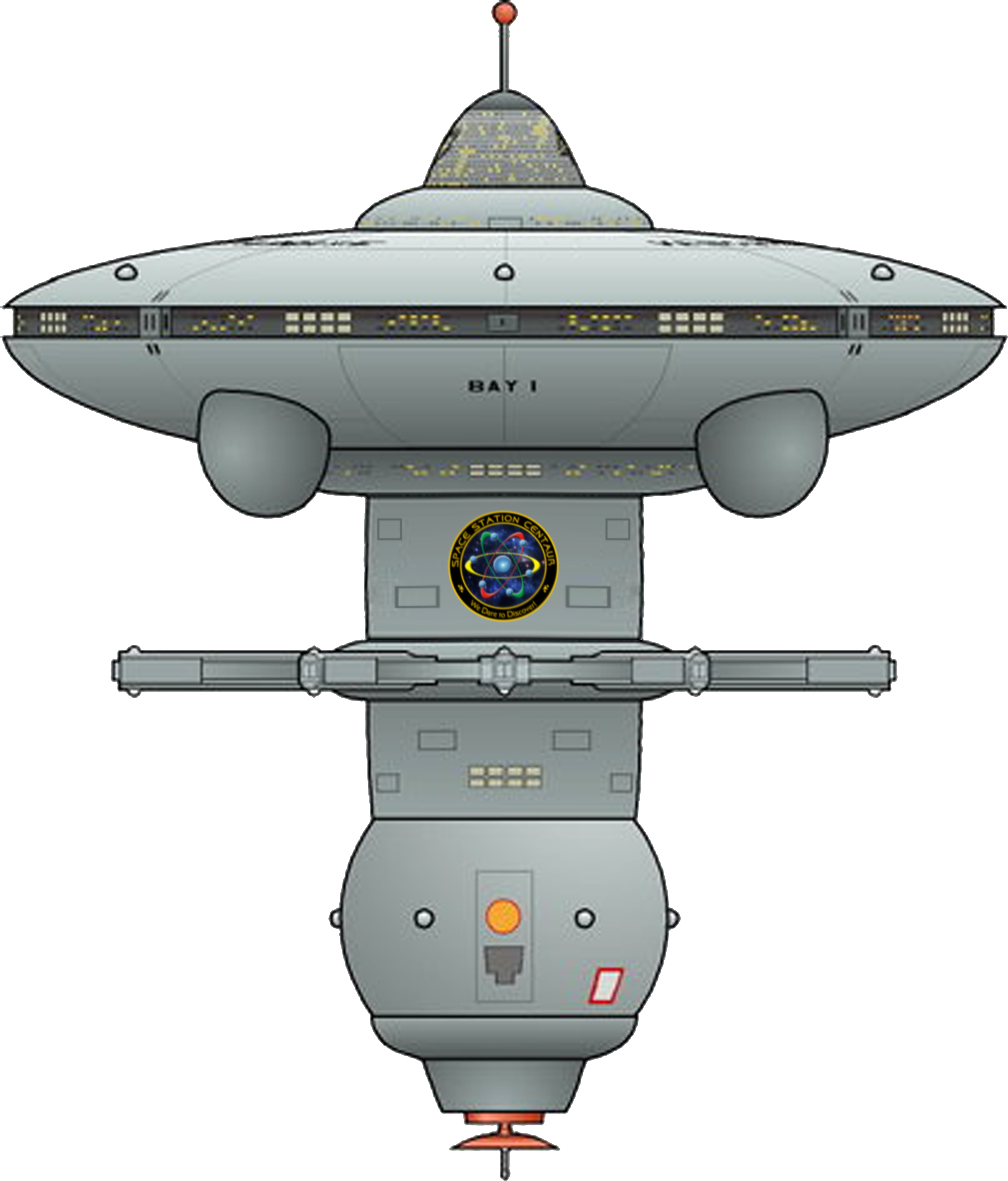 A Very Warm Welcome To Space Station Centaur - Star Trek Tos Starbase (4167x4863), Png Download