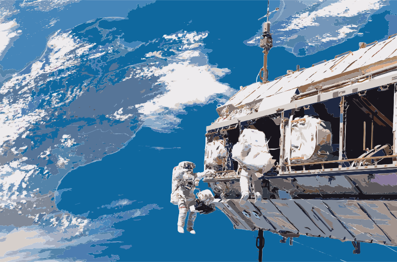 International Space Station Outer Space Astronaut Space - International Space Station (515x340), Png Download