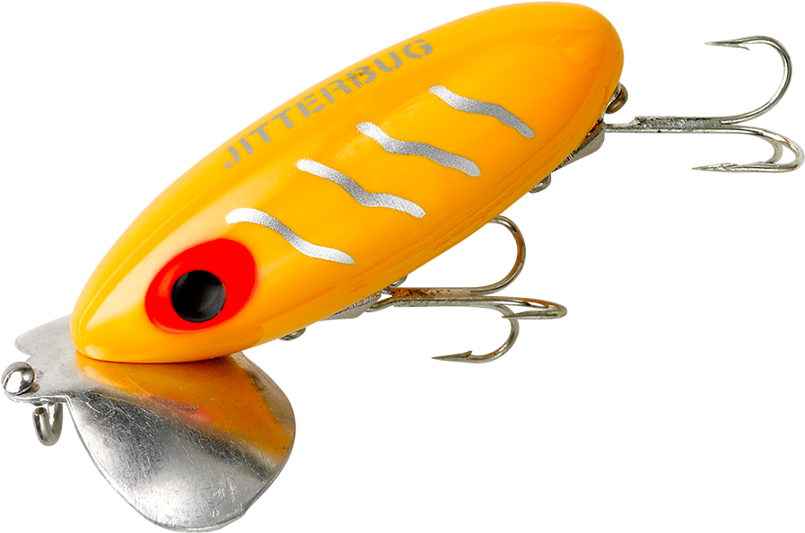 Arbogast Jitterbug Topwater Bass Fishing Lure - Arbogast Jitterbug - Yellow (3/8 Oz) (1000x1000), Png Download
