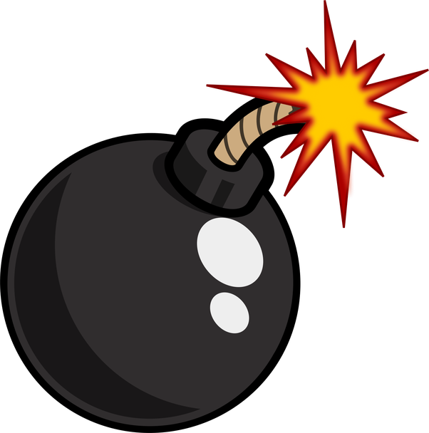 Atomic Bomb Png Image Transparent Stock - Cartoon Bomb Transparent Background (602x608), Png Download