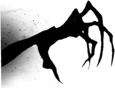 Shadow Black Scary Horror - Creepy Shadow Hand (415x304), Png Download