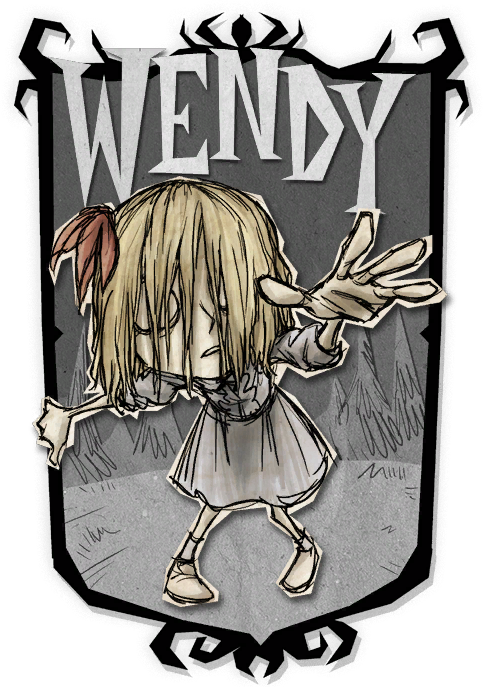 Wendy Creepy - Don T Starve Together Winona (483x687), Png Download