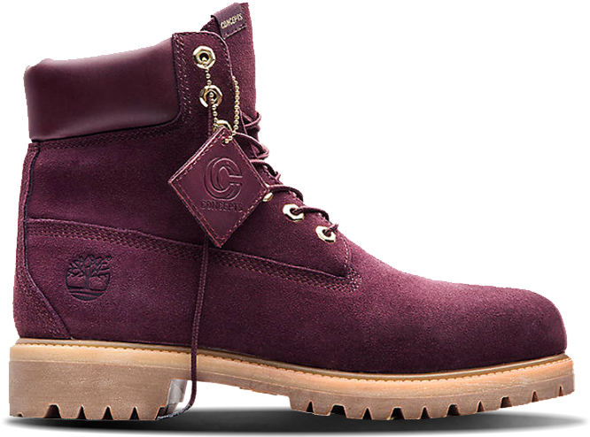 Concepts X Timberland Collaboration - Timberland 6 Inch Plum (700x707), Png Download