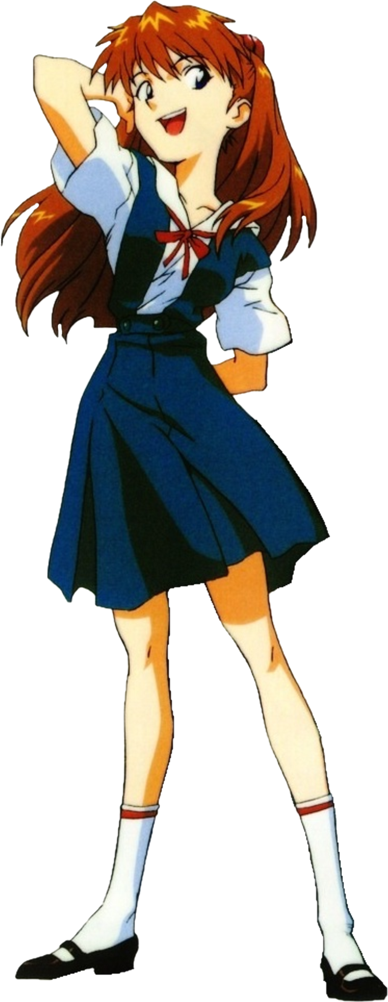 Asuka Langley Soryu In Her Iconic Outfit - Asuka Langley Soryu Png (1380x3379), Png Download