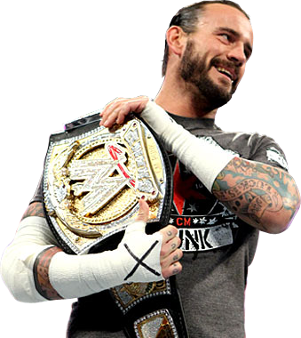 Cm Punk 2012cutbyjibunjishin17 - Cm Punk Wwe Champion Png (339x380), Png Download