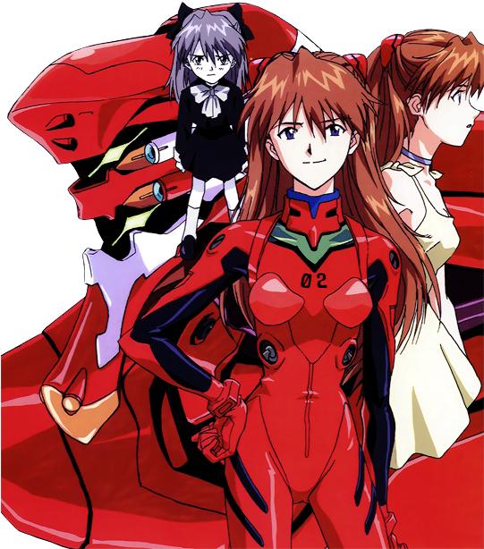 Asuka Langley Soryu Shinji Ikari Misato Katsuragi Rei - Evangelion Asuka Eva 02 (540x713), Png Download