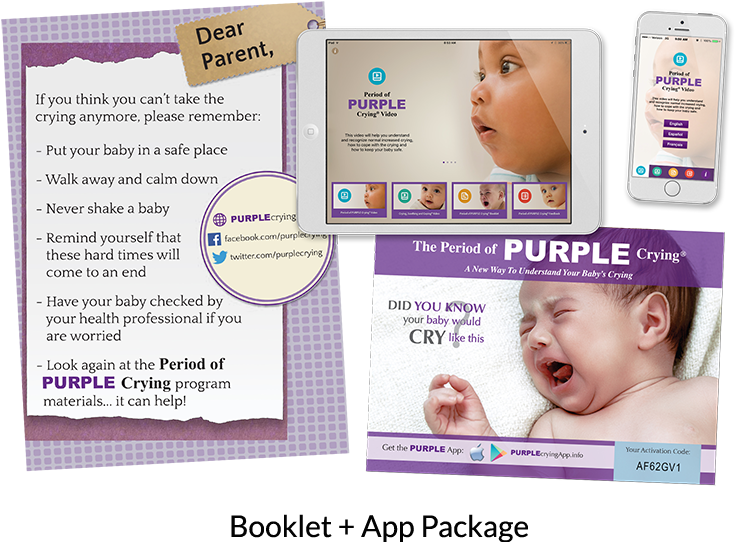 Purple Booklet App Package - Baby (800x575), Png Download