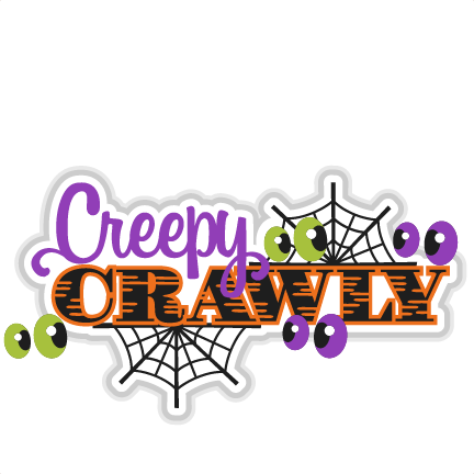 Creepy Crawly Svg Scrapbook Title Halloween Svg Cut - Creepy Crawly Clipart (432x432), Png Download