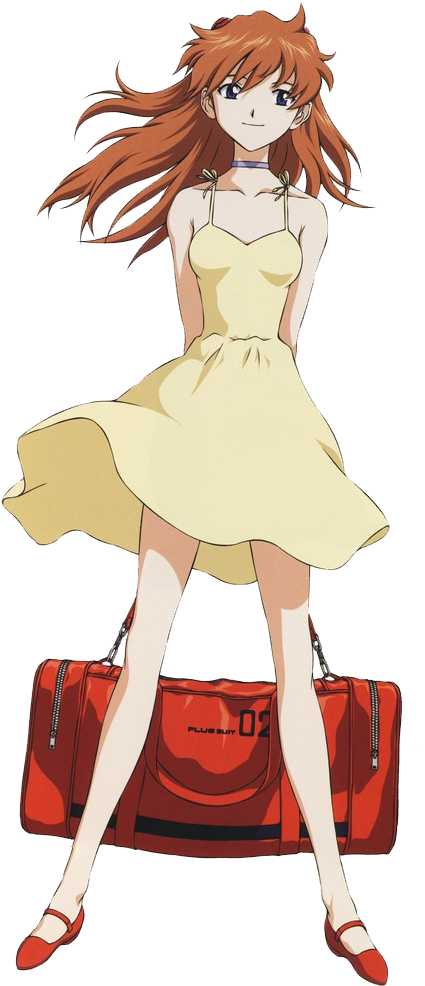 Asuka Langley Soryu - Girls Red Mary Janes Shoes (714x1000), Png Download
