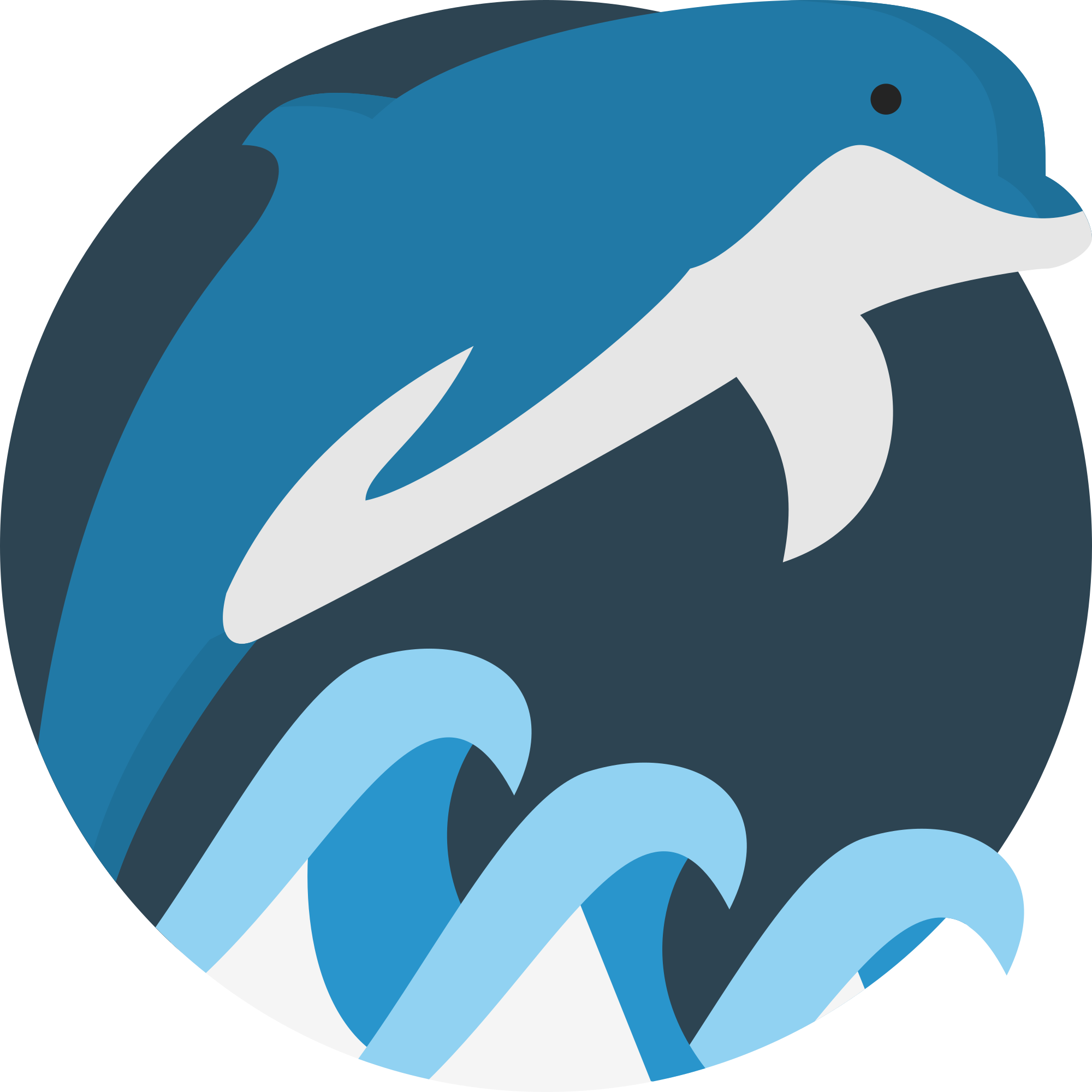 Dolphin Drawing Creative - Dolphin Svg (2000x2000), Png Download