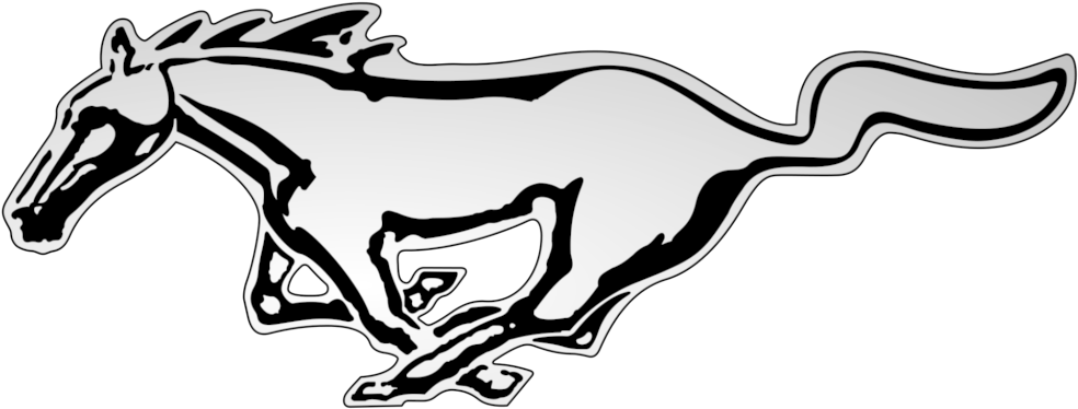 Mustang Logo Png Photos - Ford Mustang Logo Png (1024x448), Png Download