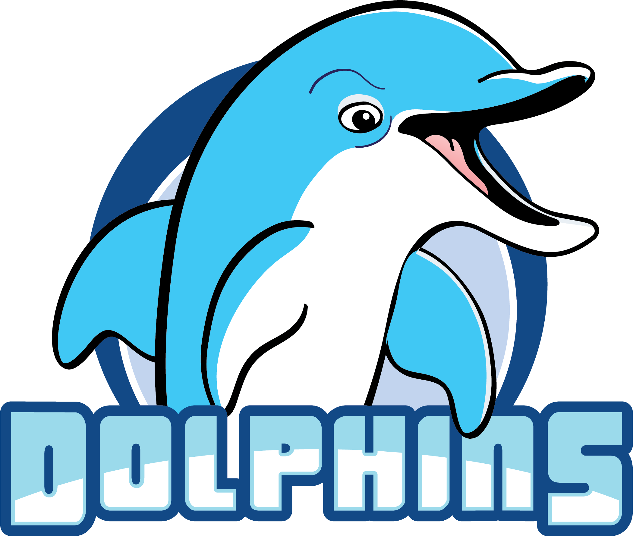 Bq Tball Teamlogo V05 Dolphins - Tee (2362x2953), Png Download