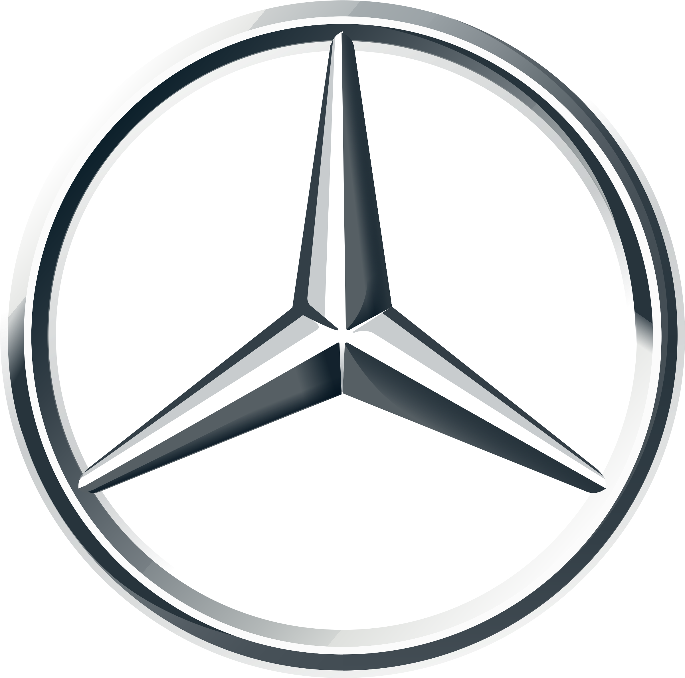 Mercedes-benz Logo Png Transparent - Mercedes Benz Logo 2011 (2400x2400), Png Download
