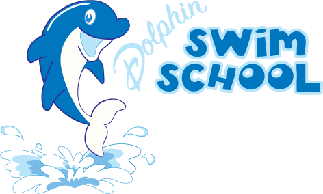 Dolphin Swim School Logo (472x284), Png Download