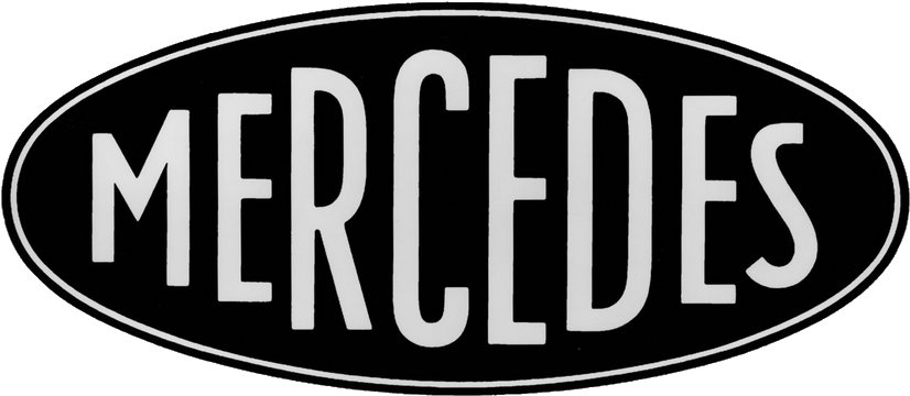 Mercedes Benz Logo 1902 - Mercedes Benz First Logo (844x379), Png Download
