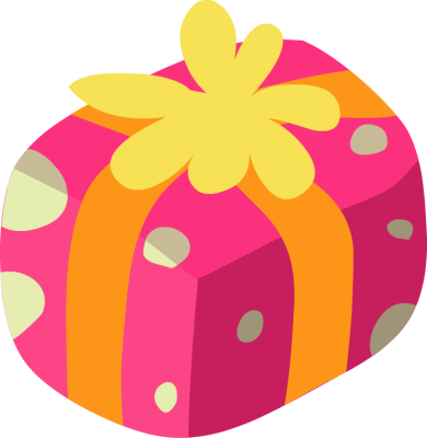 Yellow Clipart Gift Box - Gift Box Png Clipart (390x400), Png Download