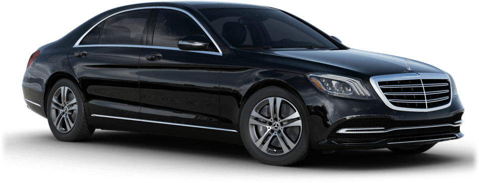 Black - Black Mercedes S Class 2018 (1000x500), Png Download