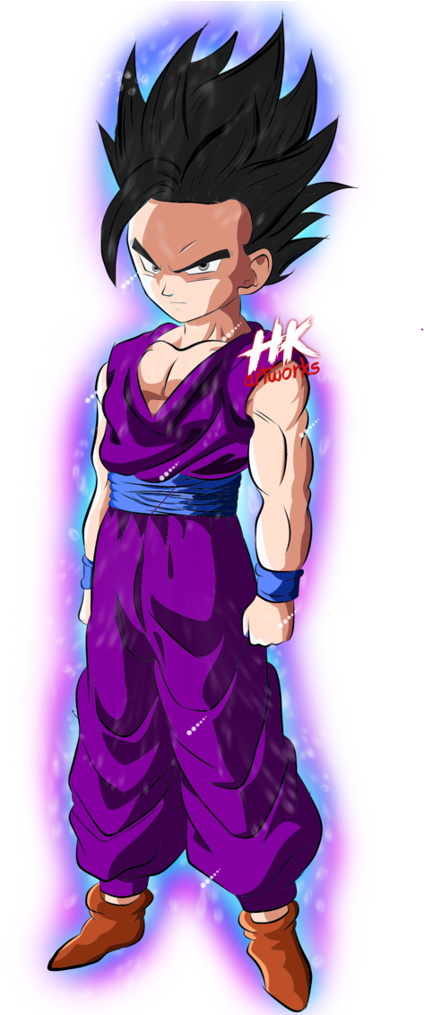 Aura Drawing Mystic Gohan - Gohan (707x1131), Png Download