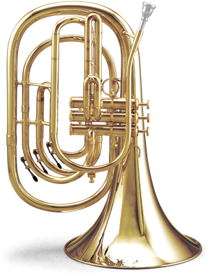 Tama By Kanstul Kbfhl Bb Marching French Horn - Tama By Kanstul Kbfh Series Marching Bb French Horn (300x458), Png Download