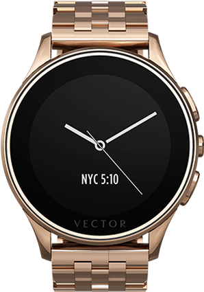 Vector Luna Smart Watch - Vector Luna Rose Gold (300x440), Png Download