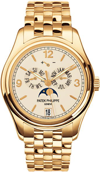 Replica Patek Philippe 5146/1j-001 - Patek Philippe Yellow Gold (373x405), Png Download