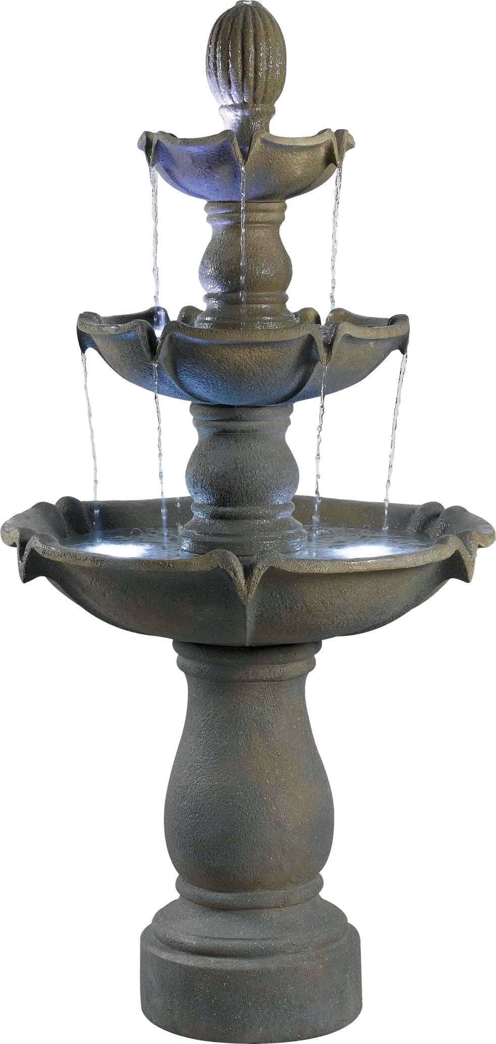 Garden Fountain Png (983x2070), Png Download