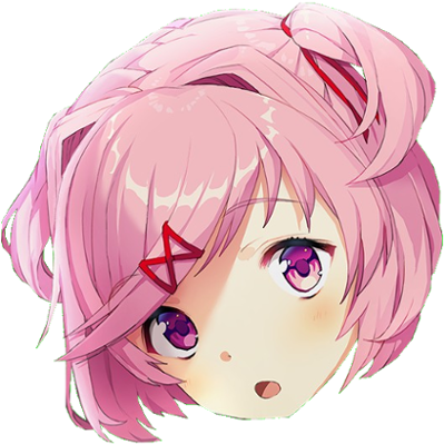 Natsuki Curious - Doki Doki Literature Club Natsuki (400x409), Png Download
