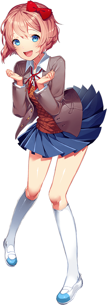 #sayori #ddlc #doki Doki #doki Doki Literature Club - Doki Doki Literature Club Sayori (395x1061), Png Download