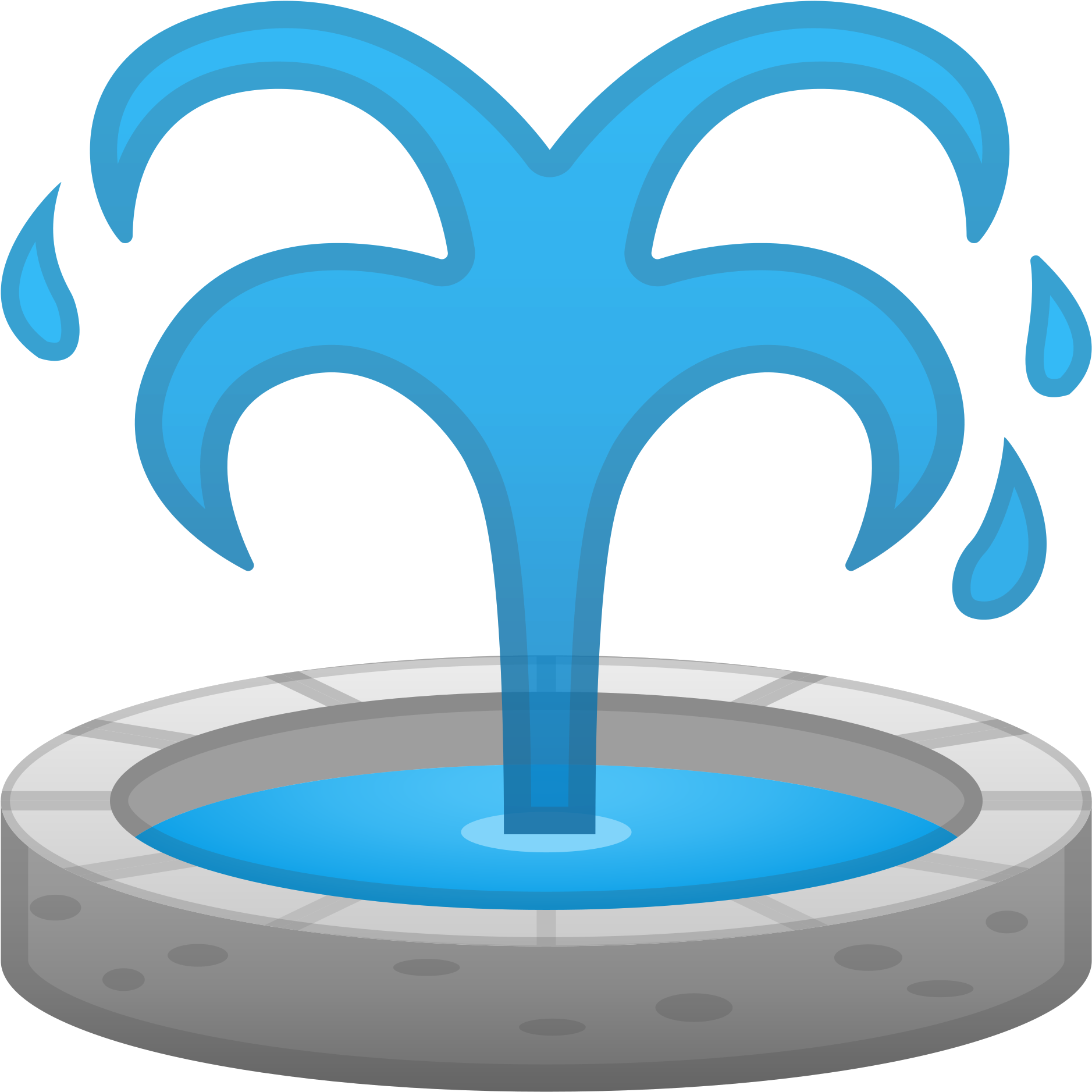 Fountain Icon (1024x1024), Png Download