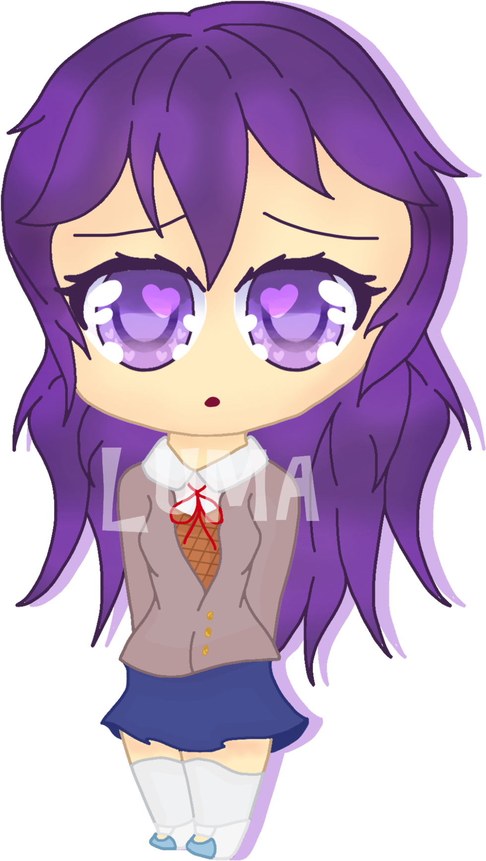 Doki Doki Literature Club Doki Doki Doki Doki Is Not - Yuri Literature Club Doki Doki Sayori (1280x1871), Png Download
